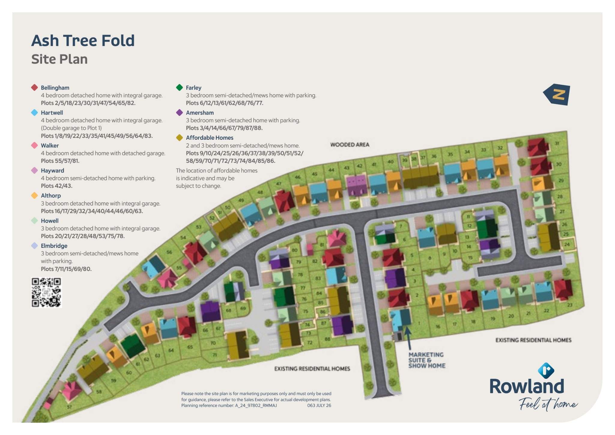 Ash Tree Fold site plan